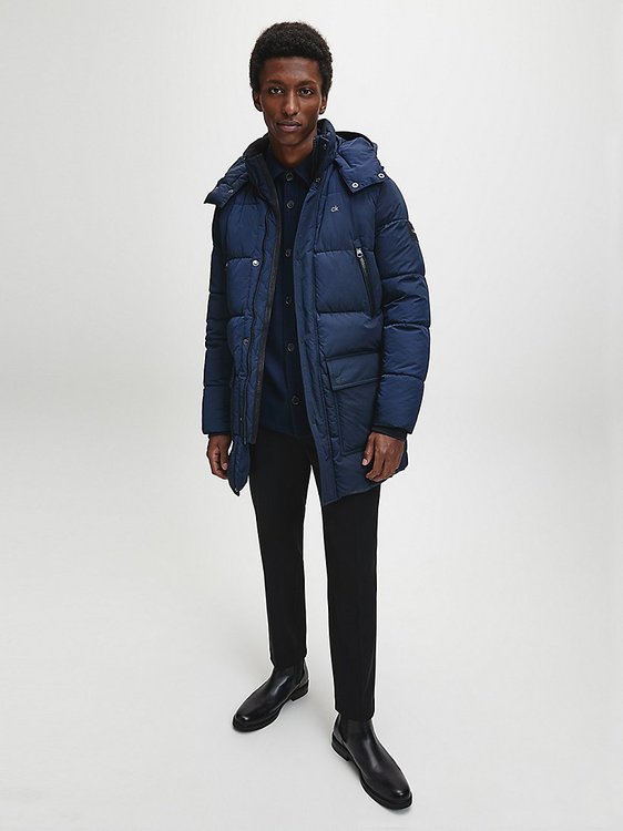 Crinkle Bunda – Calvin Klein, Modrá barva Muži, Muži, Muži