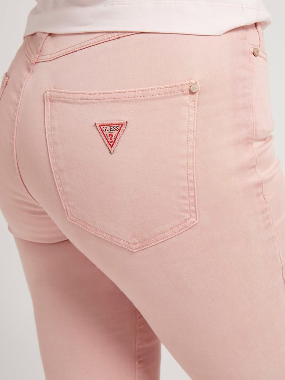 Skinny fit jeans Růžová barva Ženy