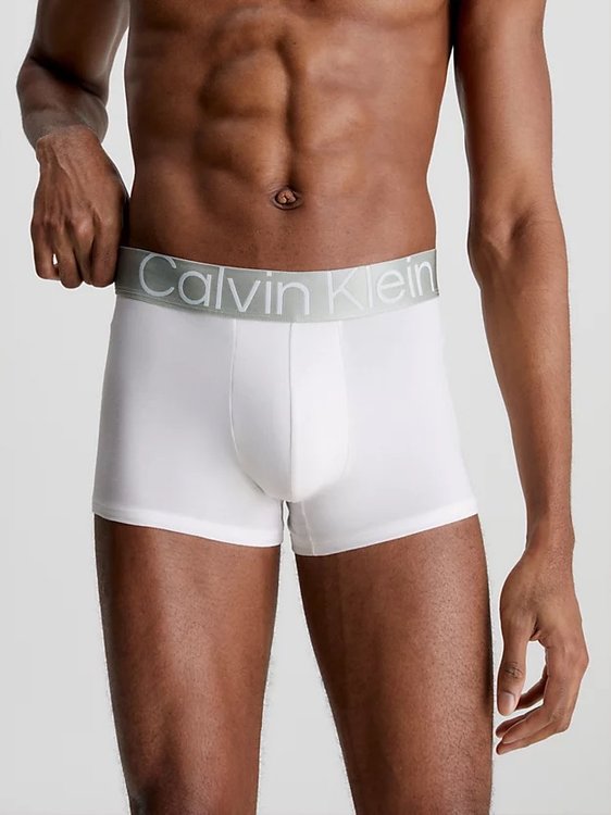 CKR Steel Cotton boxery 3ks – Calvin Klein Underwear, Bílá, Černá, Šedá barva Muži