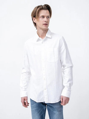 Calvin Klein Jeans – Blend košile, Bílá barva