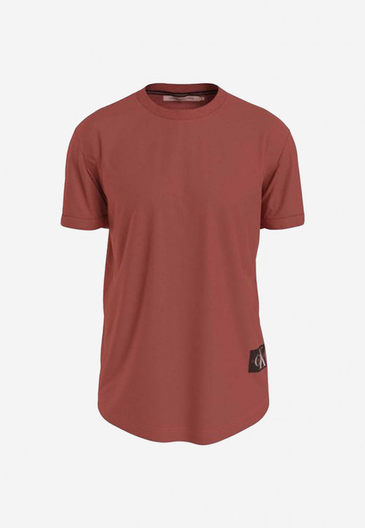 Calvin Klein Jeans – Badge triko, Červená barva