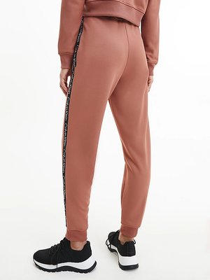 Knit tepláky – Calvin Klein Performance, Hnědá, Oranžová barva Ženy