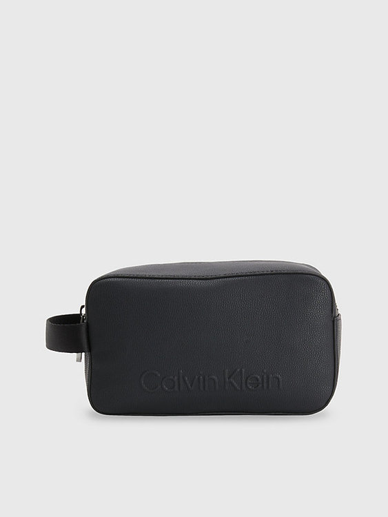Calvin Klein Jeans – Connect kosmetická taška, Černá barva