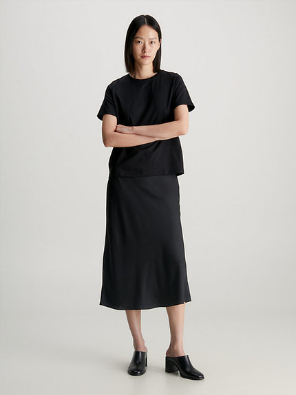 Módní Smooth Cotton triko, Černá barva, 2024, 2023