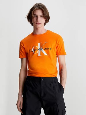Calvin Klein Jeans – Seasonal triko, Oranžová barva