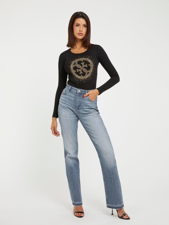 Módní 4G Logo triko, Černá barva, 2023