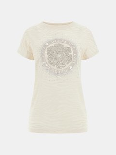 Zebra triko Béžová barva Ženy