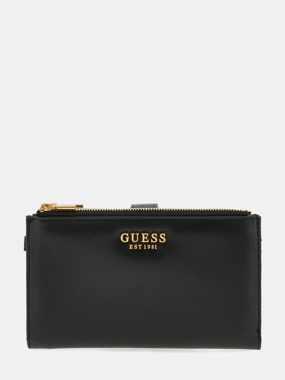 GUESS – Laurel střední peněženka, Černá barva