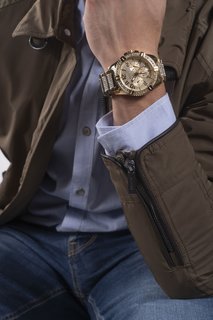 Guess – Hodinky Mens Sport, Zlatá barva 1