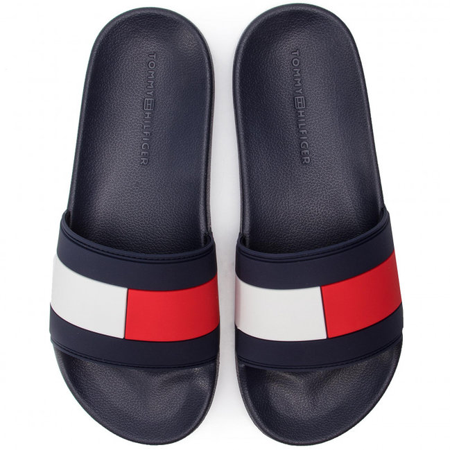 Tommy Hilfiger – TH Pantofle Essential, Navy barva