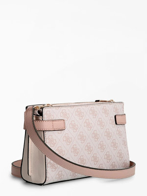 Zadie logo crossbody – Guess, Růžová barva Ženy