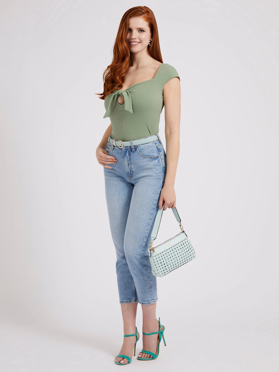 Luxusní Valeriana top, Khaki barva, XS, S, M, L