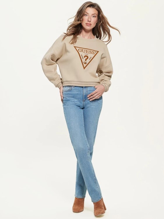 Roxi mikina – Guess, Krémová barva Ženy