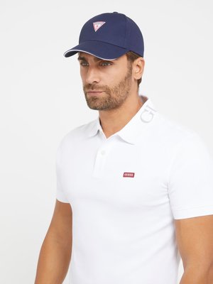 Triangle Patch kšiltovka – GUESS, Modrá, Navy barva Muži