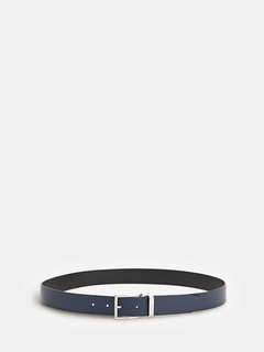 Luxusní Certosa Saffiano pásek, Černá, Navy barva, S, M