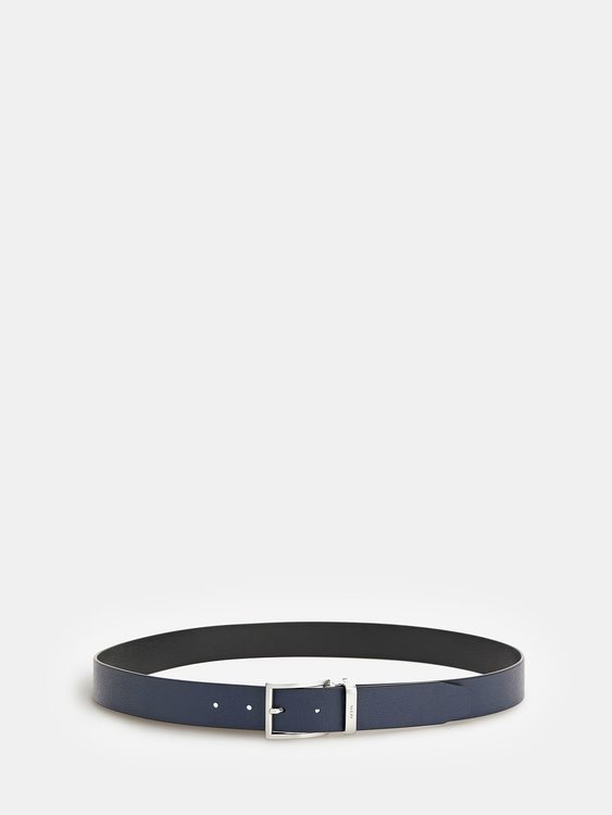 Luxusní Certosa Saffiano pásek, Černá, Navy barva, S, M