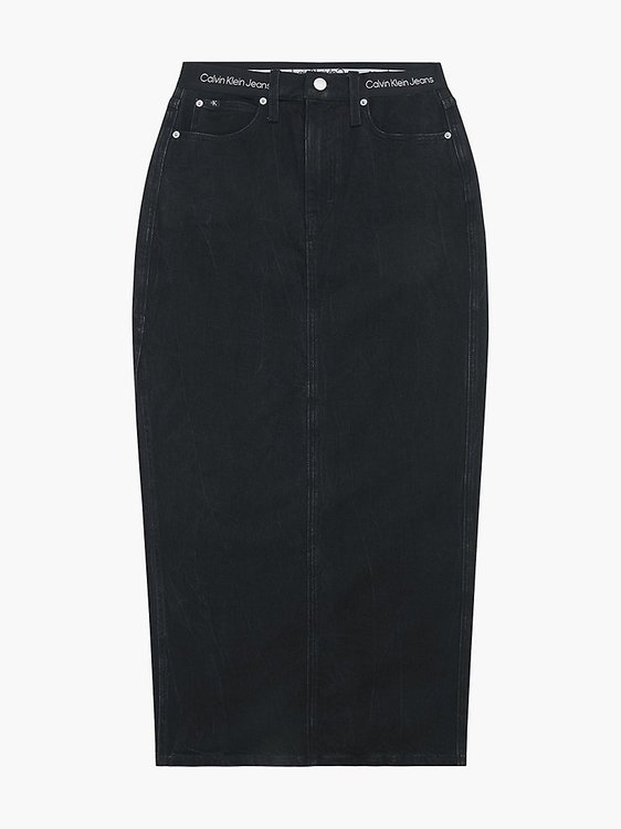 Maxi sukně Černá barva Ženy