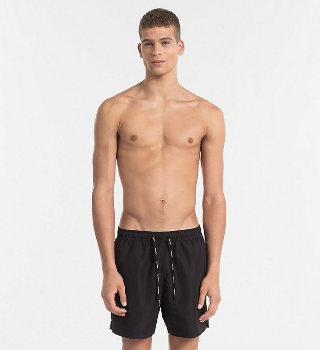 Calvin Klein Swimwear – Plavecké šortky Core Solids, Černá barva