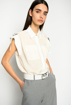 Pinko – Dottie košile, Bílá barva