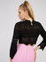 Módní Svetrový top, Černá barva, 2021