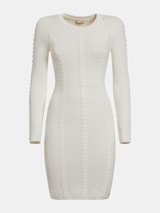 Guess, Bílá barva Letitia šaty