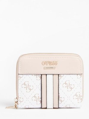 Guess – Katey peněženka, Béžová, Bílá barva