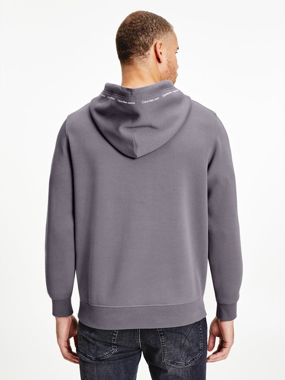 Calvin Klein Jeans, Šedá barva Repeat logo mikina