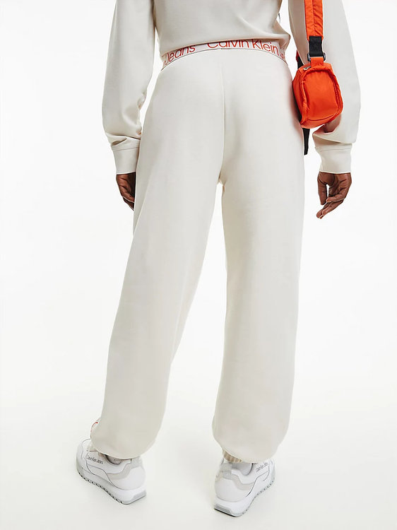 Luxusní Logo tape tepláky, Béžová barva, XS, S, M