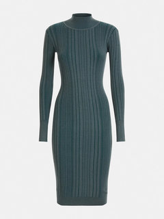 Colette svetrové šaty Modrá barva Ženy