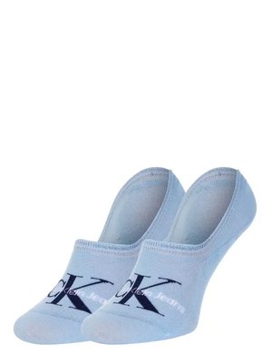 Calvin Klein Jeans – Footie ponožky 2 páry, Modrá barva