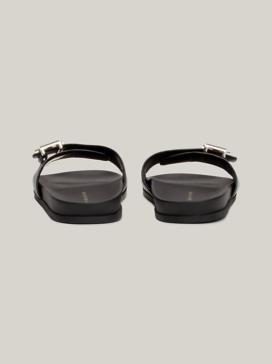 Luxusní TH Hardware Leather sandály, Černá barva, 37, 38, 39