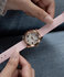 GUESS, Růžová, Růžové zlato barva Mini Luna hodinky