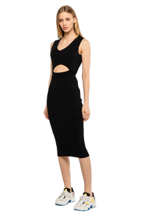 Nauru šaty Černá, Modrá barva Ženy