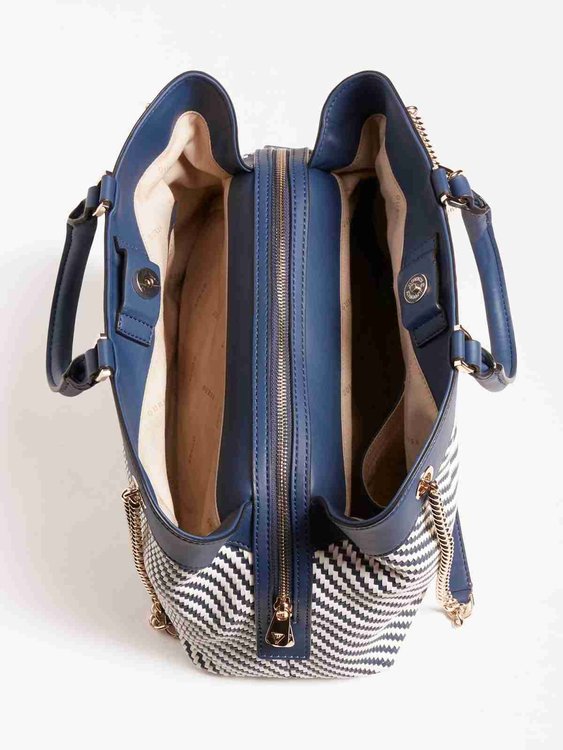 Guess – Downtown Hassie kabelka, Bílá, Modrá barva 1