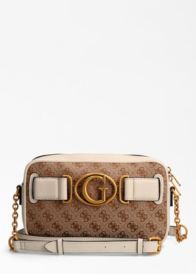 Módní Aviana crossbody, Hnědá, Krémová barva, 2022