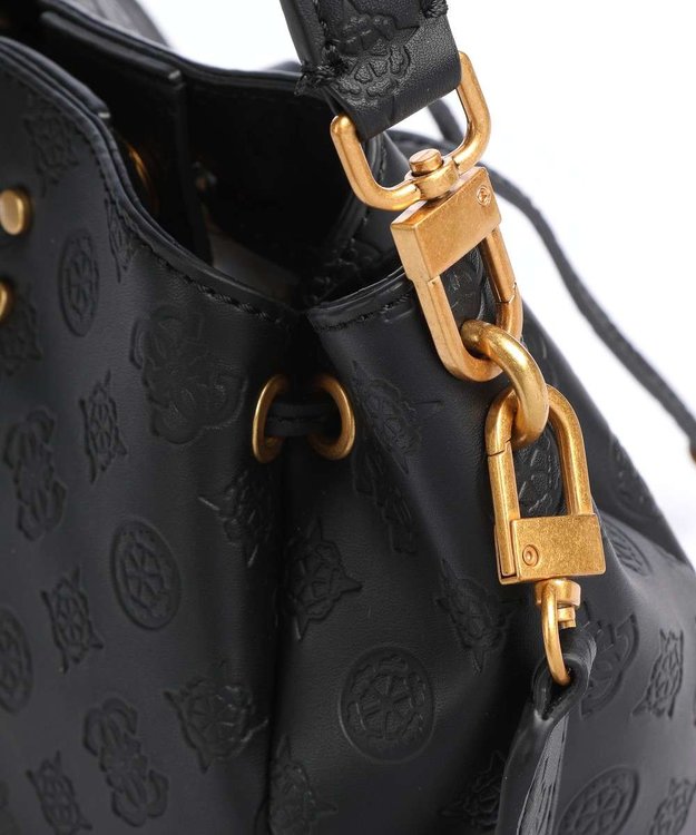 Luxusní Zanelle bucket kabelka, Černá barva, T/U