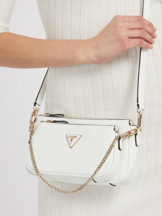 Luxusní Noelle crossbody, Bílá barva, T/U