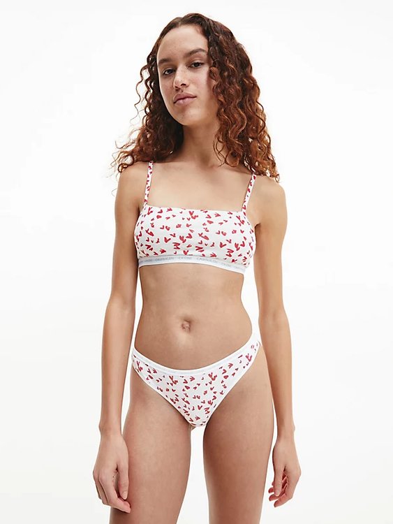 Módní CK One tanga 2ks, Červená barva, 2022