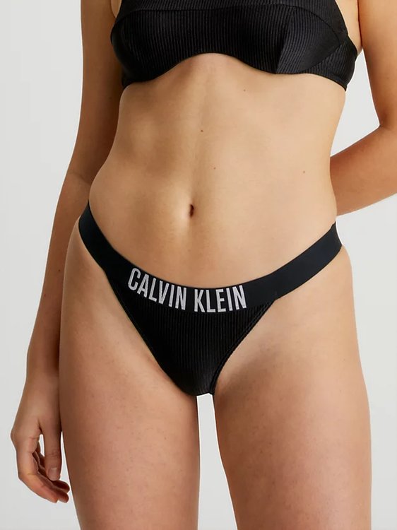 Intense Power plavky - Spodní díl – Calvin Klein Swimwear, Černá barva Ženy