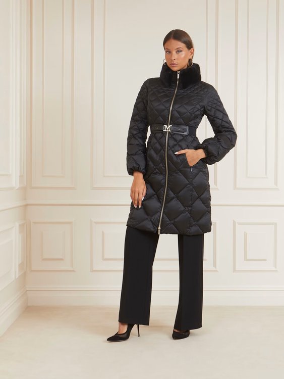 Olivia kabát – Marciano, Černá barva Ženy