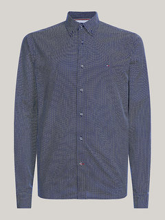 TH Flex Geo Print košile Modrá barva Muži