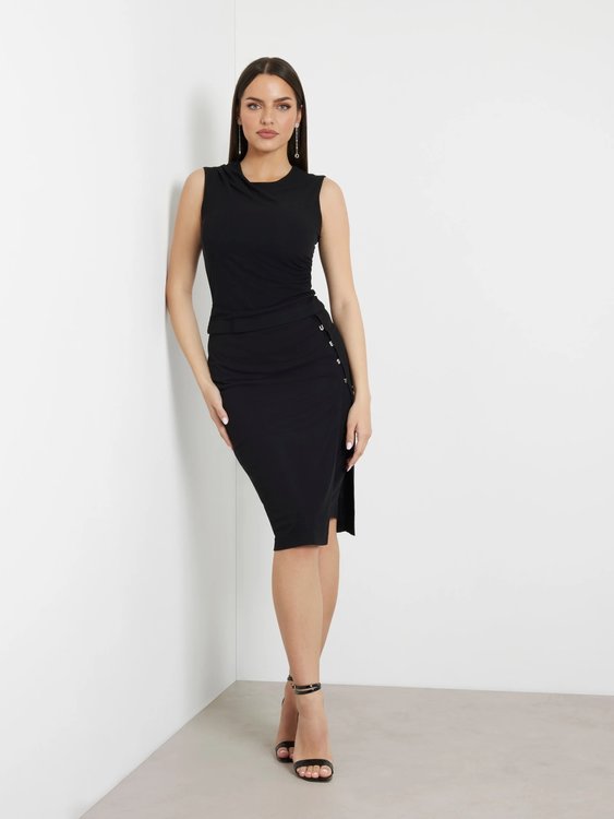 Elis Drape top – GUESS, Černá barva Ženy