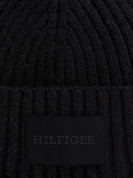 Módní TH Monotype čepice, Černá barva, 2024