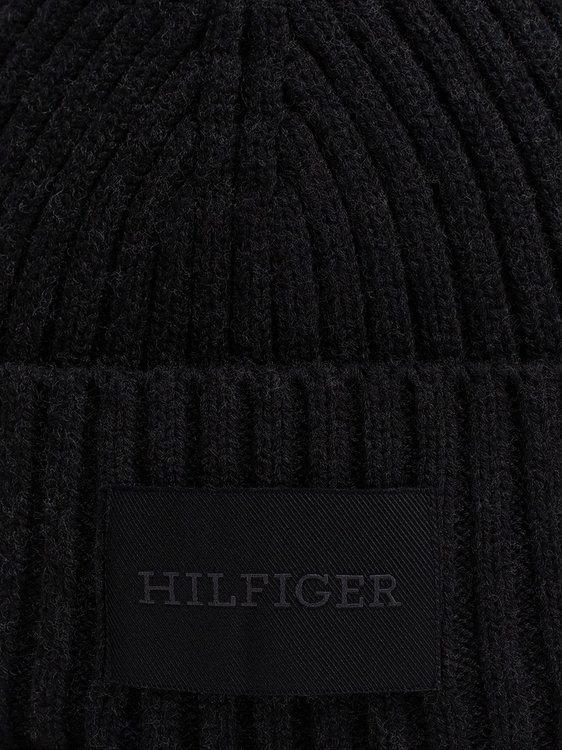 Módní TH Monotype čepice, Černá barva, 2024