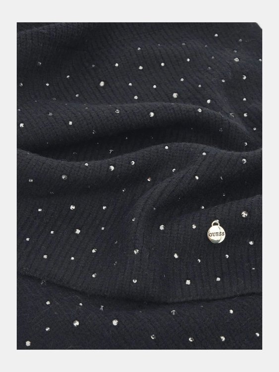 Rhinestone šála – GUESS, Černá barva Ženy