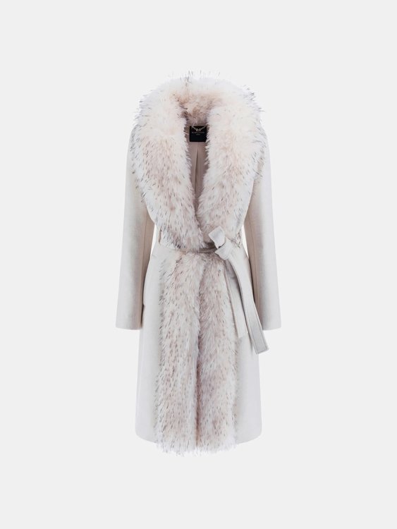 Valerie kabát Krémová barva Ženy