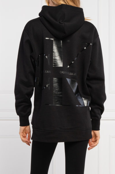 Módní Back logo mikina, Černá barva, 2021