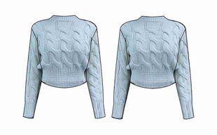 Módní Juliette svetr, Modrá barva, 2022 2