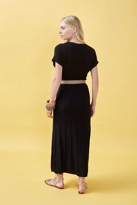 Taupe šaty – Nenette, Černá barva Ženy