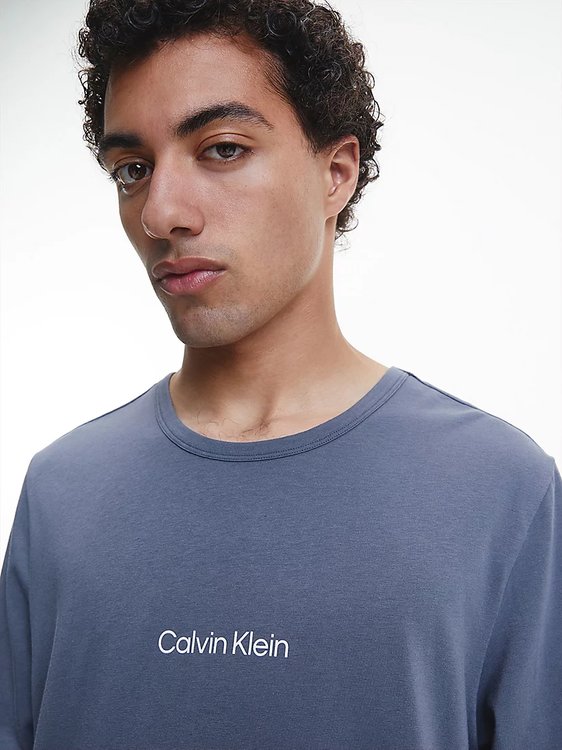 Luxusní Structure Lounge triko, Modrá, Šedá barva, S, M, L, XL